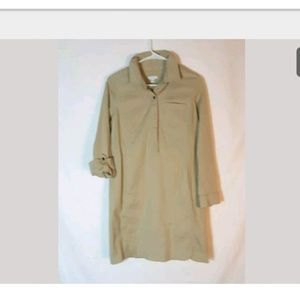J.Jill  Live jn Chino shirt dress sz 8P roll up sl